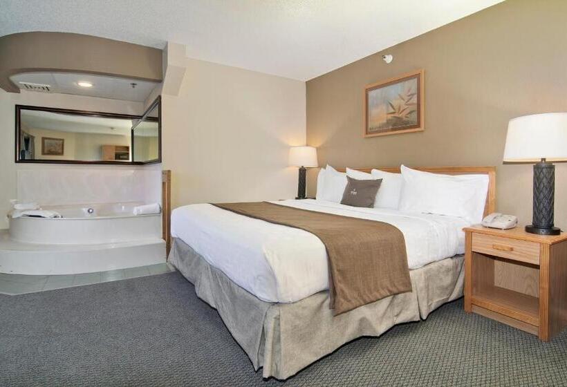 Люкс Deluxe Кровать Кинг, Boarders Inn & Suites By Cobblestone Hotels   Faribault