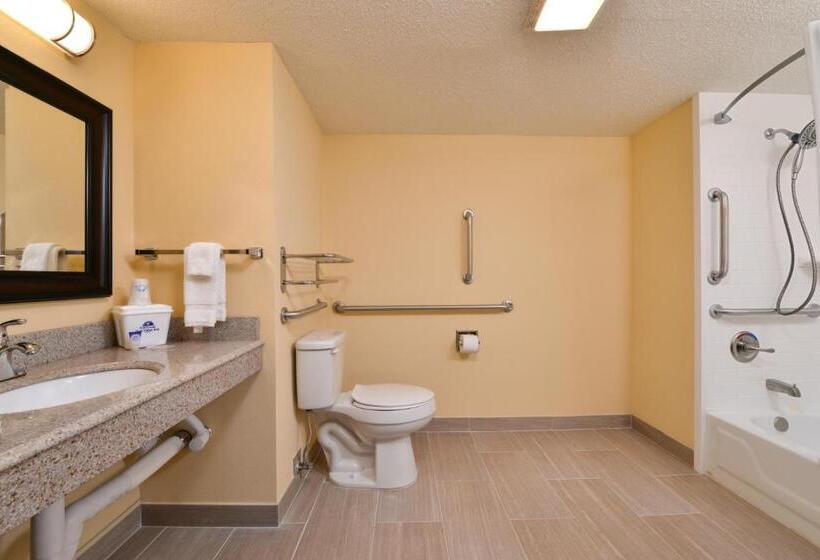身障者適用キングサイズベッドルーム, Americas Best Value Inn Tupelo Barnes Crossing