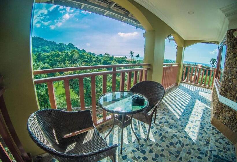 اتاق استاندارد با بالکن و چشم‌انداز دریا, Kep Villa Hill Guest House 1