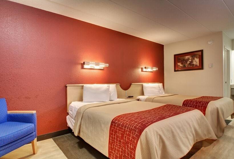 Номер Стандарт 2 Двуспальные Кровати, Red Roof Inn St Louis  Westport