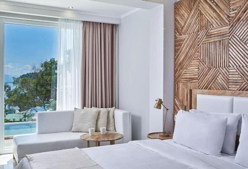 디럭스 룸 측면 바다 전망, Mythos Palace Resort
