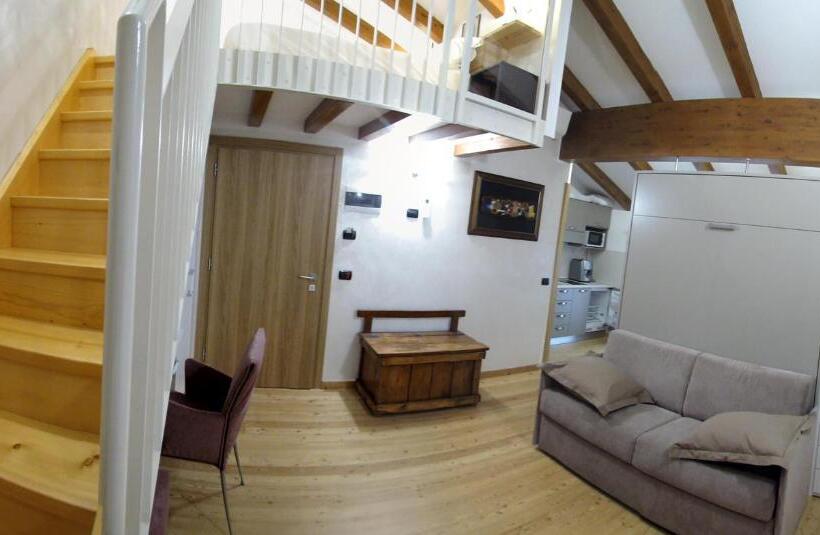Апартаменты 1 Спальня с Видом, La Baita D'oro Ristorante Residence