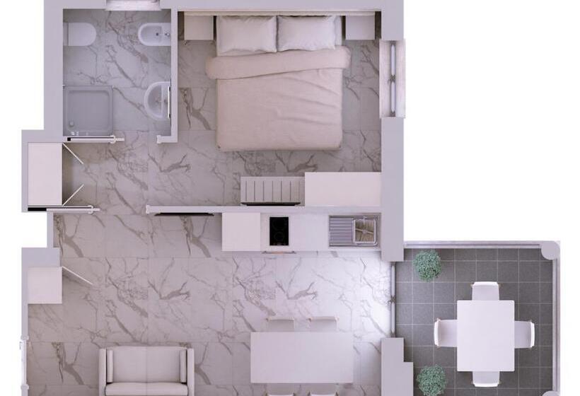 Апартаменты 1 Спальня, Residence Hotel Alba Palace
