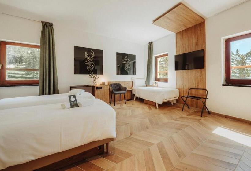 Номер Стандарт Трехместный, B&b Hotel Passo Tre Croci Cortina