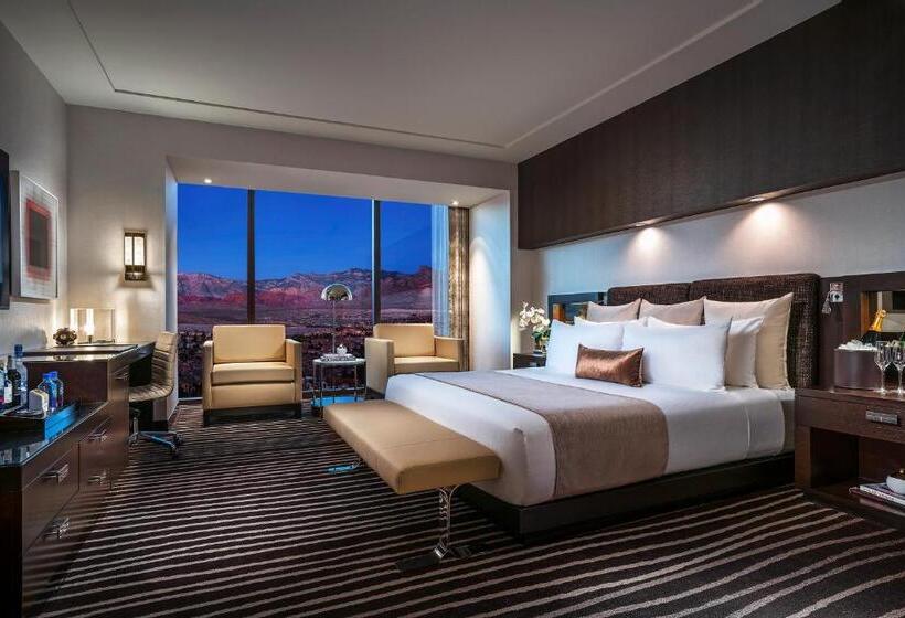 带观景和大床的豪华房间, Red Rock Casino Resort & Spa