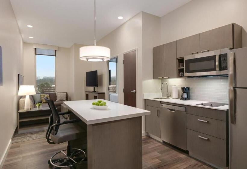 带皇后床的套间, Hyatt House Atlanta Perimeter Center