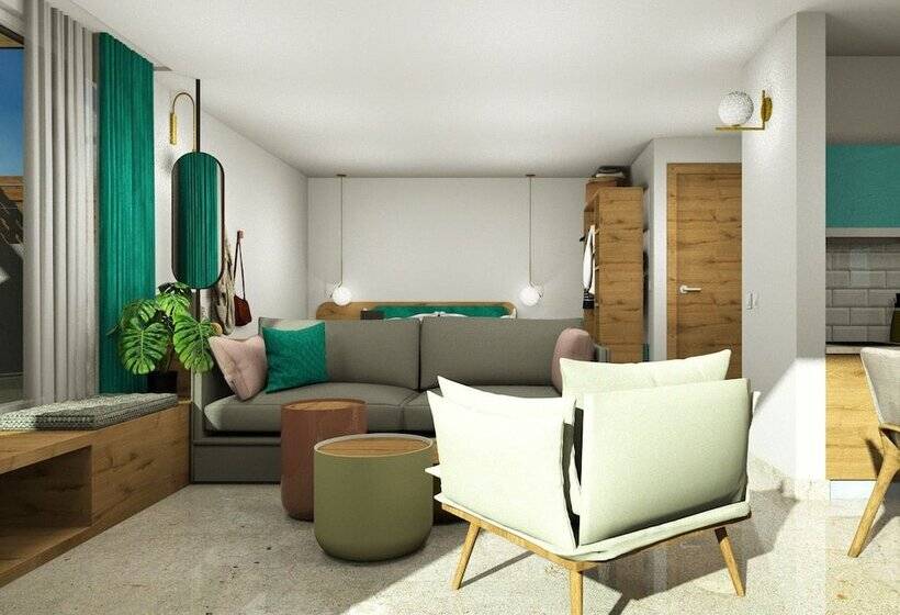 سوییت جونیور با چشم‌انداز دریا, Rainbow Apartments