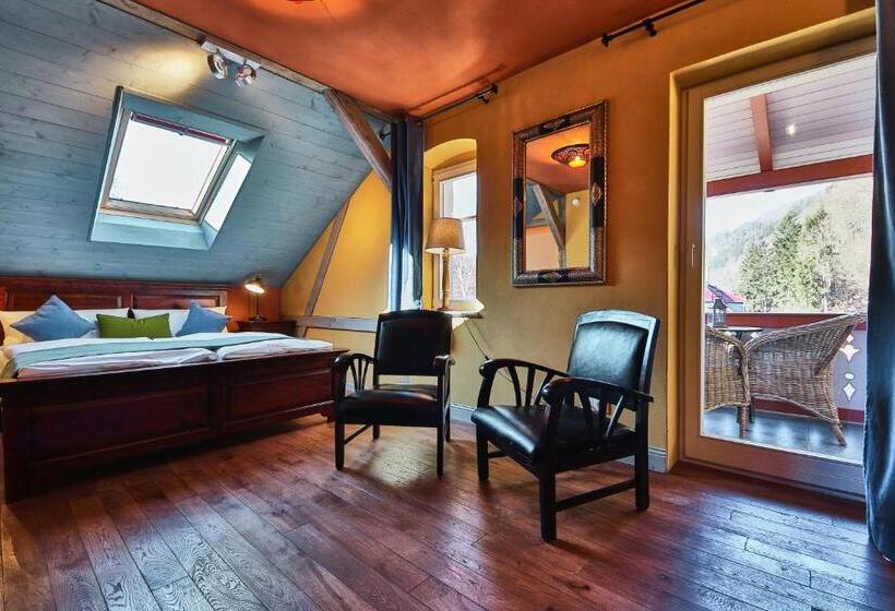 اتاق پریمیوم با بالکن, Bio Hotel Villa Waldfrieden