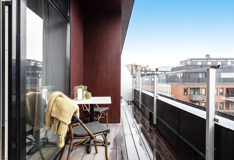 침실 1개 테라스 아파트, Biz Apartment Gärdet
