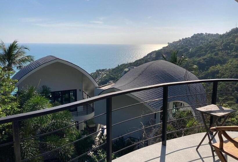 اتاق لوکس با بالکن و چشم‌انداز دریا, Villa The Spot Koh Samui