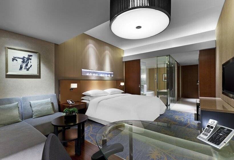Номер Стандарт Двуспальная Кровать Вид на Город, Sheraton Grand Beijing Dongcheng
