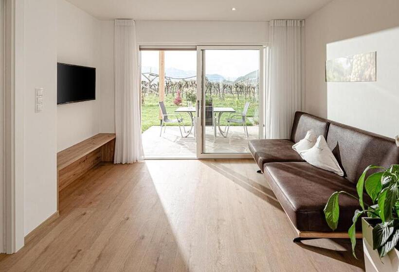 Апартаменты 1 Спальня с Террасой, Prälatenhof Wine & Apartments