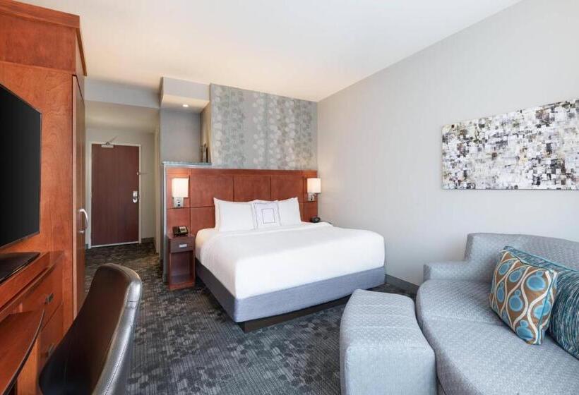 带大床的标准间, Courtyard By Marriott Pittsburgh Washington Meadow Lands