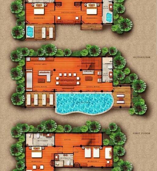 침실 4개 빌라, Santhiya Koh Yao Yai Resort & Spa   Compulsory Join Santhiya Speedboat From To Ao Po Grand Marina At