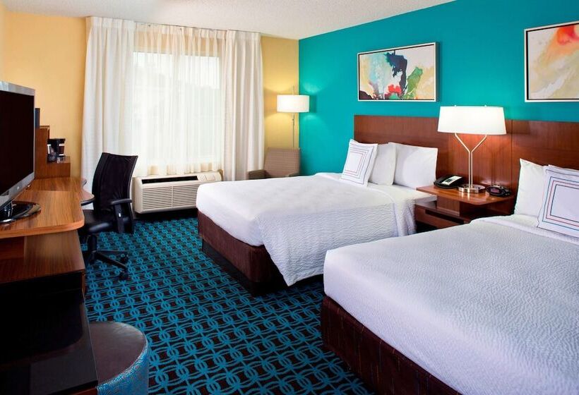 Номер Стандарт 2 Двуспальные Кровати, Fairfield Inn & Suites By Marriott Orlando Lake Buena Vista In The Marriott Village