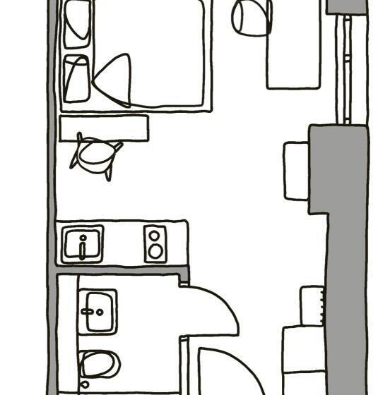 חדר סטודיו סטנדרד, Moliving   Design Hotel & Apartments Düsseldorf Neuss