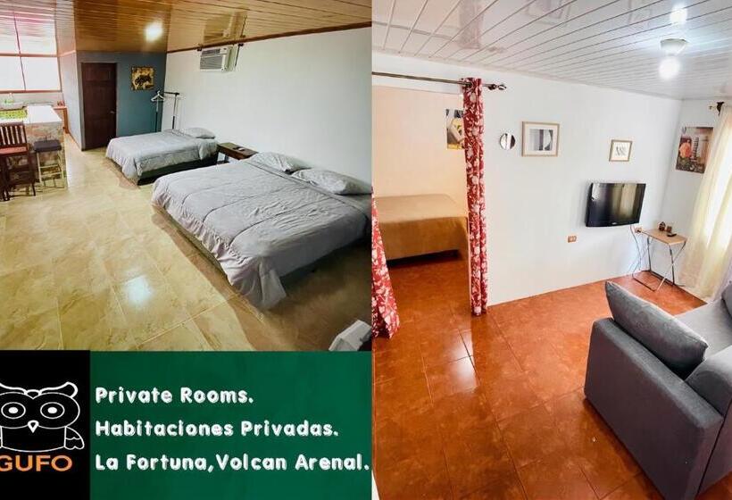 חדר סטנדרט, Gufo Rooms , Apartahotel , La Fortuna Volcan Arenal