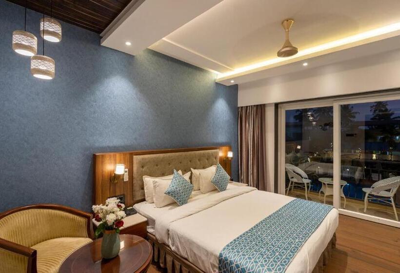 带泳池观景的豪华房, Alvorada Resort 3 Star Resort In Baga