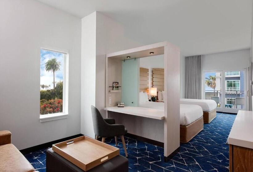 Номер Стандарт Боковой Вид на Море, Springhill Suites By Marriott Oceanside Beach