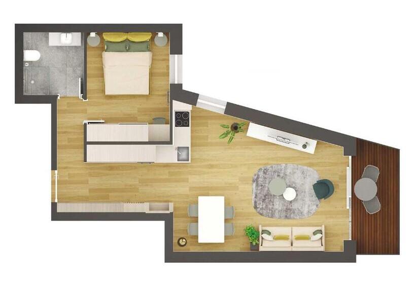 آپارتمان 1 خوابه, The Central City   Luxury Serviced Residence