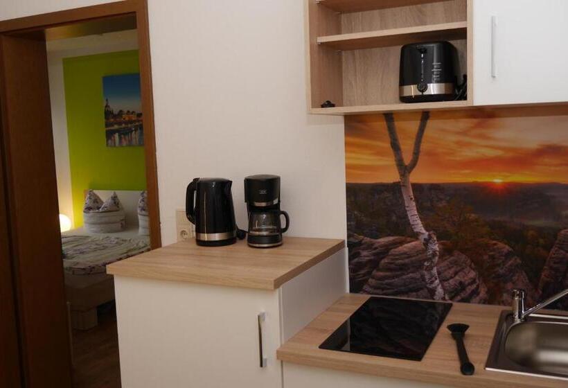 Апартаменты 1 Спальня, Pension Am Weinberg Sächsische Schweiz