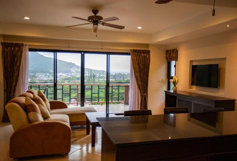 침실 1개 발코니 아파트, Baan Chom View Kamala   Sha Plus