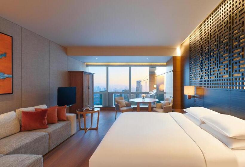 اتاق استاندارد با تخت دوبل و چشم‌انداز پارک, Park Hyatt Guangzhou
