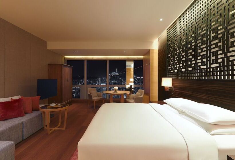 اتاق استاندارد با تخت دوبل و چشم‌انداز پارک, Park Hyatt Guangzhou