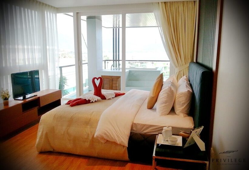 침실 2개 바다 전망 아파트, The Privilege Residence