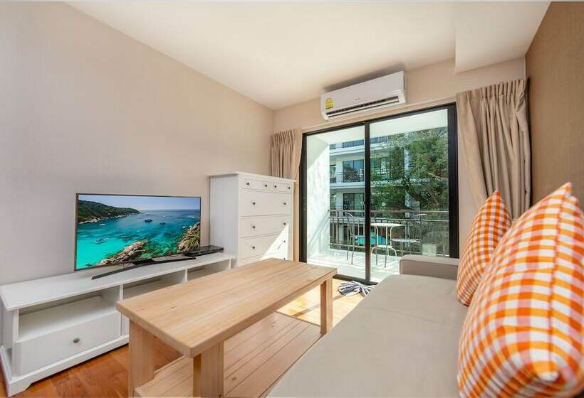 침실 1개 디럭스 아파트, The Title Condo By Tropic Look