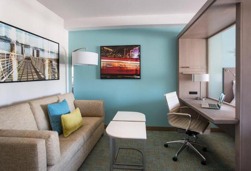 Suíte Cama King, Springhill Suites By Marriott San Diego Downtown/bayfront