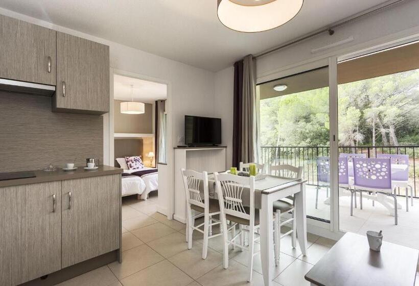 Апартаменты 1 Спальня, Residhotel Résidence Pont Du Gard