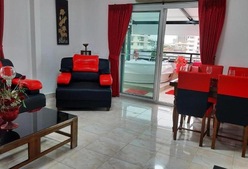 Апартаменты 1 Спальня Вид на Море, Happy Beach Jomtien Guesthouse