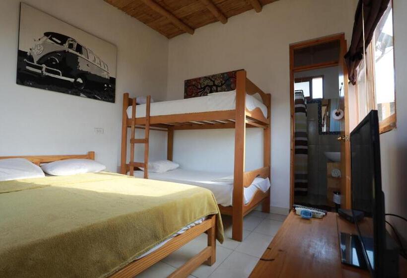 발코니가 있는 4인용 스탠다드 룸, Lobitos Eco Lodge