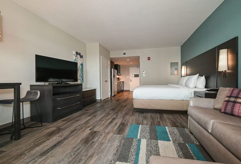 带双人床的标准工作室, Residence Inn By Marriott Myrtle Beach Oceanfront