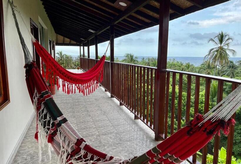 غرفة قياسية رباعية حمام مشترك, Hostal Mirador Tayrona