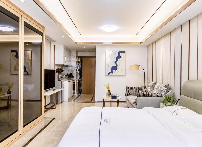 Номер Стандарт Вид на Город, Shengang Executive Apartment   Baoan International Airport Bihaiwan Subway Station