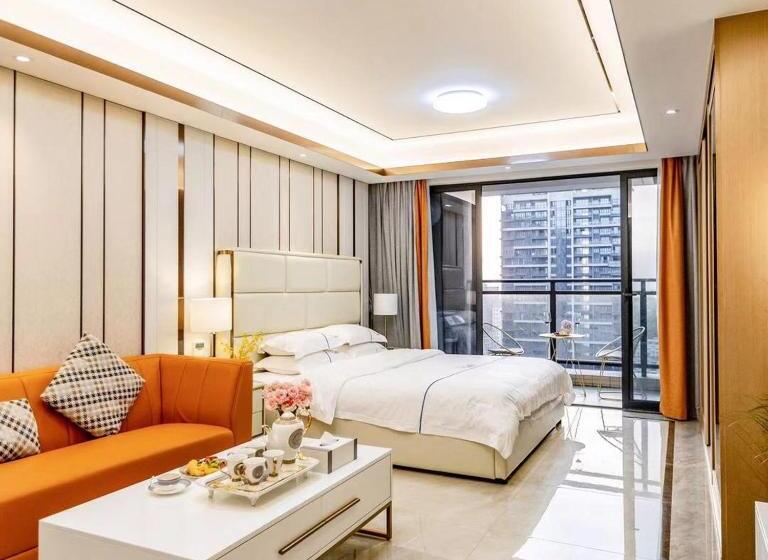 اتاق کلاسیک, Shengang Executive Apartment   Baoan International Airport Bihaiwan Subway Station