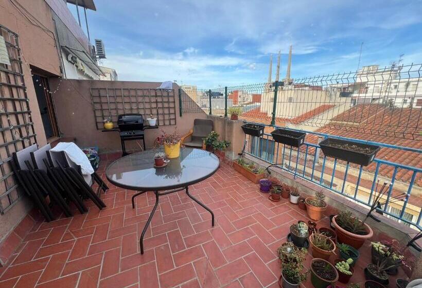 اتاق استاندارد یک نفره, Private Double Room In A Shared Penthouse With Patios