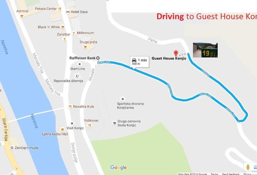 اتاق استاندارد با سرویس بهداشتی مشترک, Guest House Konjic