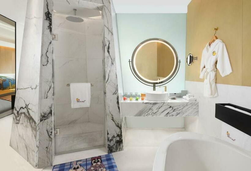 Deluxe Kamer met Kingsize Bed en Uitzicht op de Stad, Le Meridien Shanghai Hongqiao,minhang