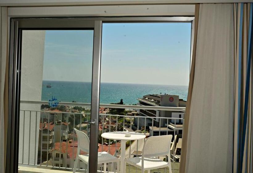 חדר סטנדרט נוף לים עם מרפסת, Side Su Hotel   Adult Only