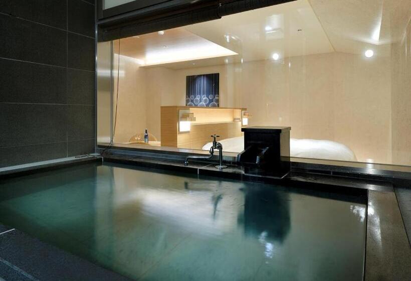 Standard room with outdoor bath, Sake Hotel Tamakiya