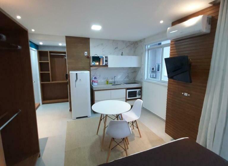 带1个卧室的高级公寓, Residencial Praia Mar