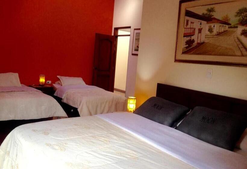 غرفة قياسية رباعية مطلة على الحديقة, Hosteria Campestre San Fermin