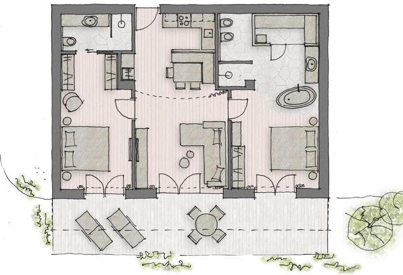 شقة سوبريور غرفة واحدة, Chalet Cogolara