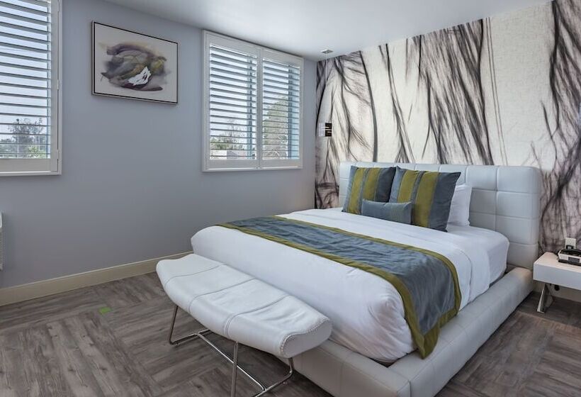 장애인을 위한 킹사이즈 침대 스탠다드 룸, Lexen Hotel   North Hollywood Near Universal Studios