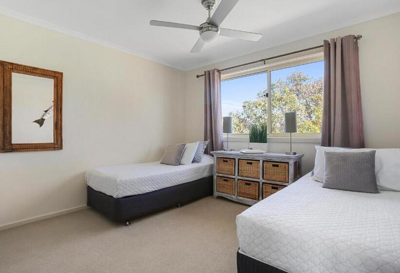 침실 2개 디럭스 아파트, Lakeside Holiday Apartments Merimbula