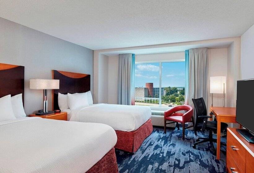 Pokój Standard 2 Łóżka Małżeńskie, Fairfield Inn Suites Indianapolis Downtown