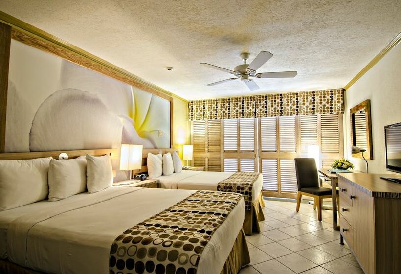 اتاق استاندارد با تخت دوبل و چشم‌انداز دریا, Accra Beach Hotel & Spa
